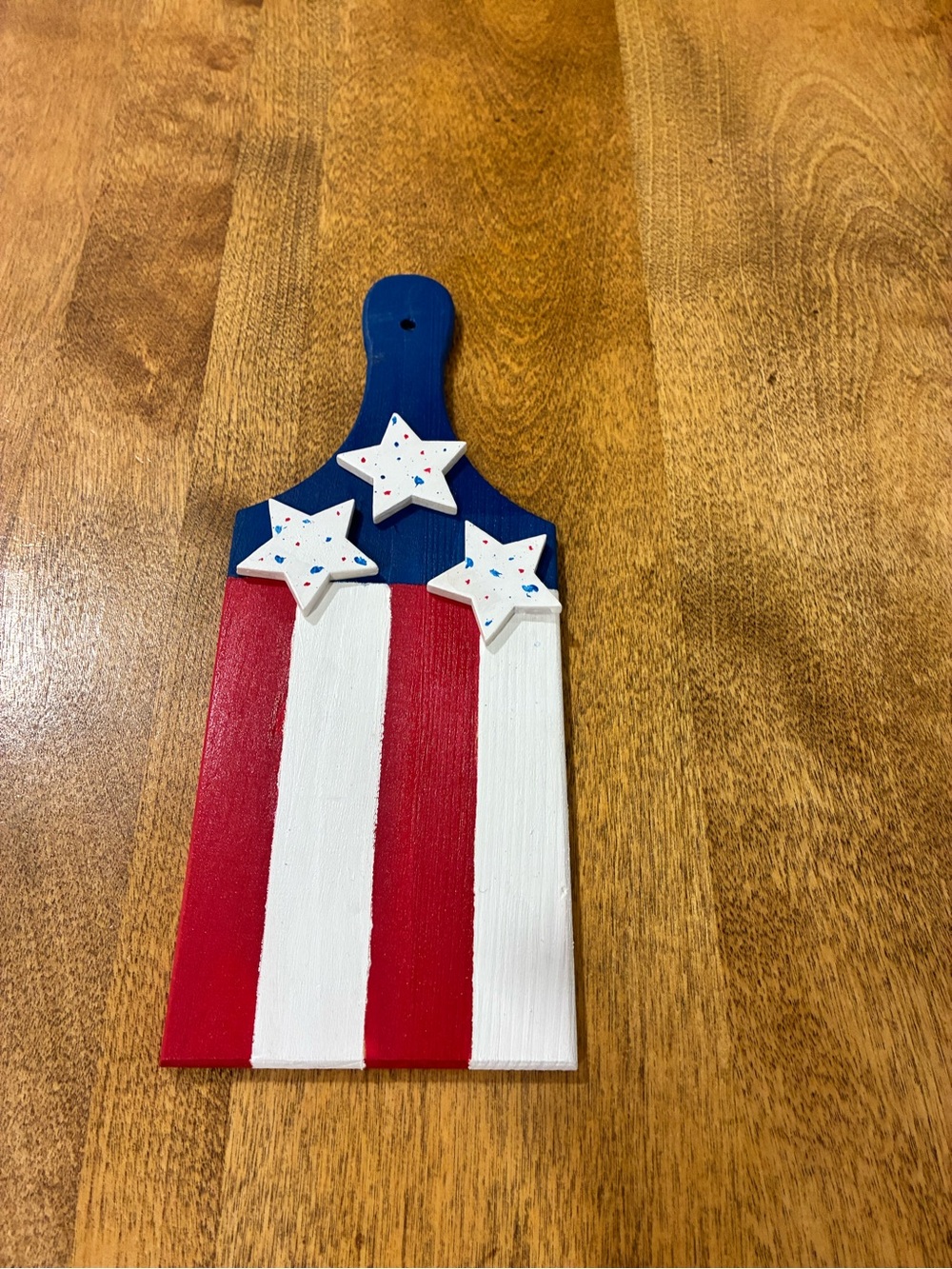 🔥Patriotic Wooden Paddle Wall Accent - Red White Blue Stars